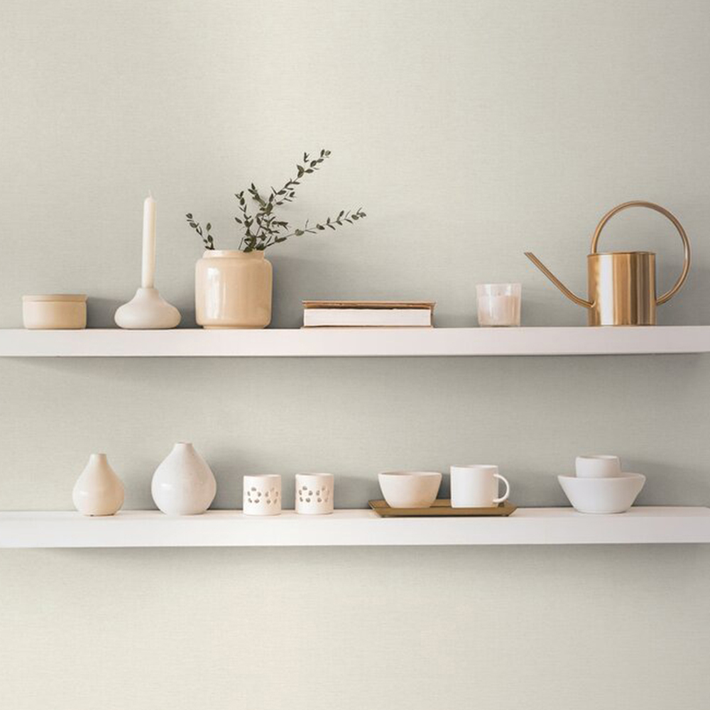 A.S Creation Texture Cream Non-Woven Wallpaper Image 4