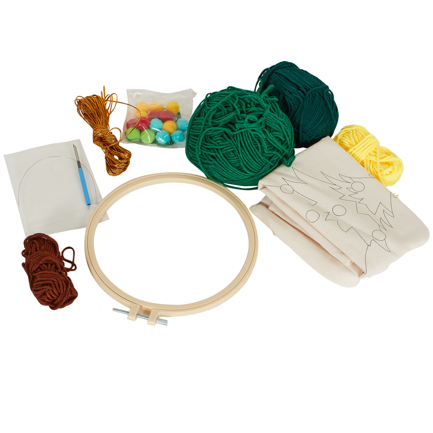 Christmas Cushion Punch Needle Kit Image 3