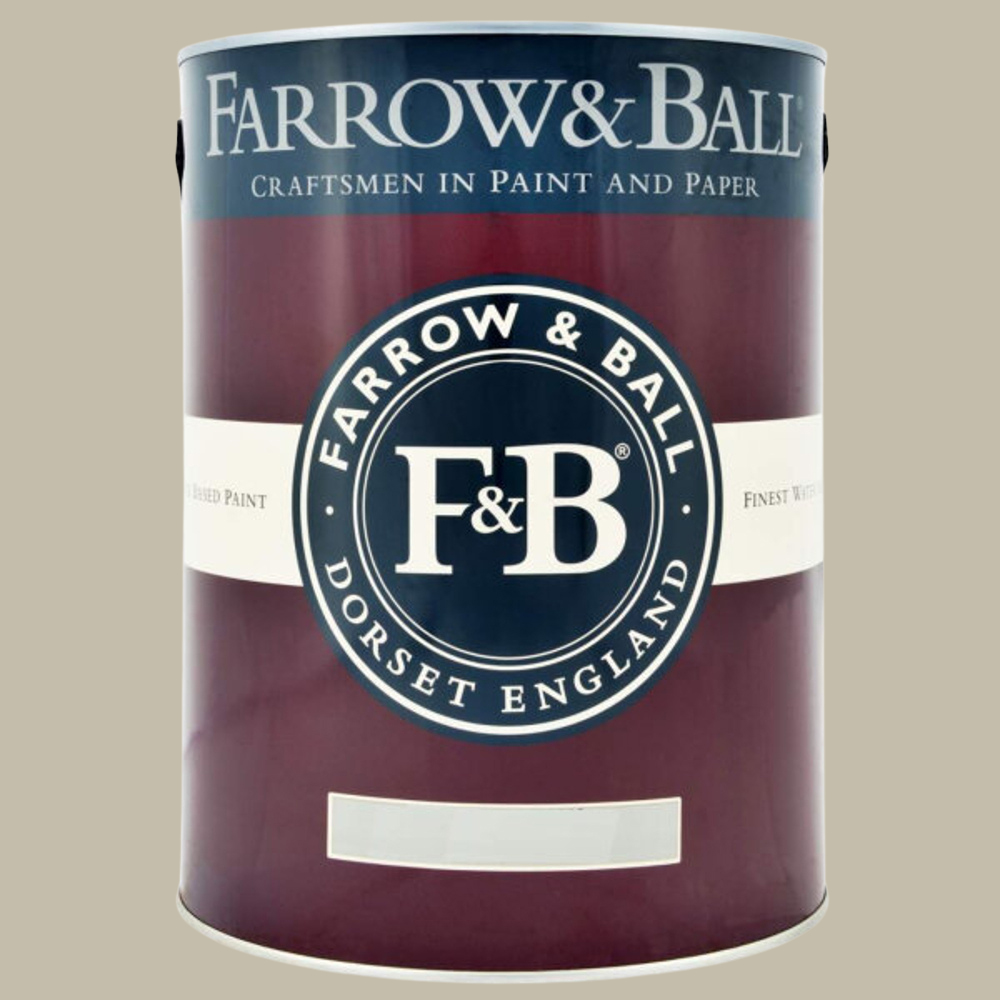 Farrow & Ball Interior Wood and Metal 283 Drop Cloth Flat Eggshell Paint 5L Image 2