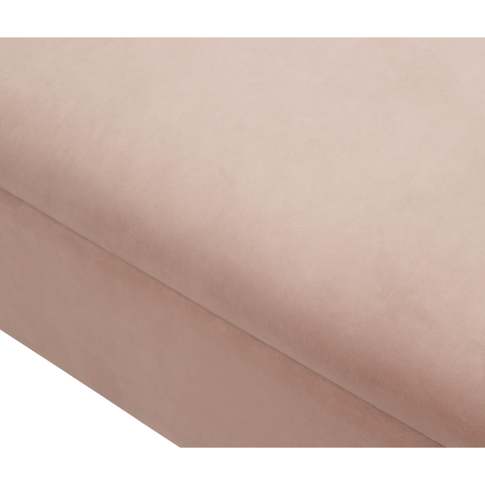 GFW Mystica Blush Pink Velvet Ottoman Storage Bench Image 4