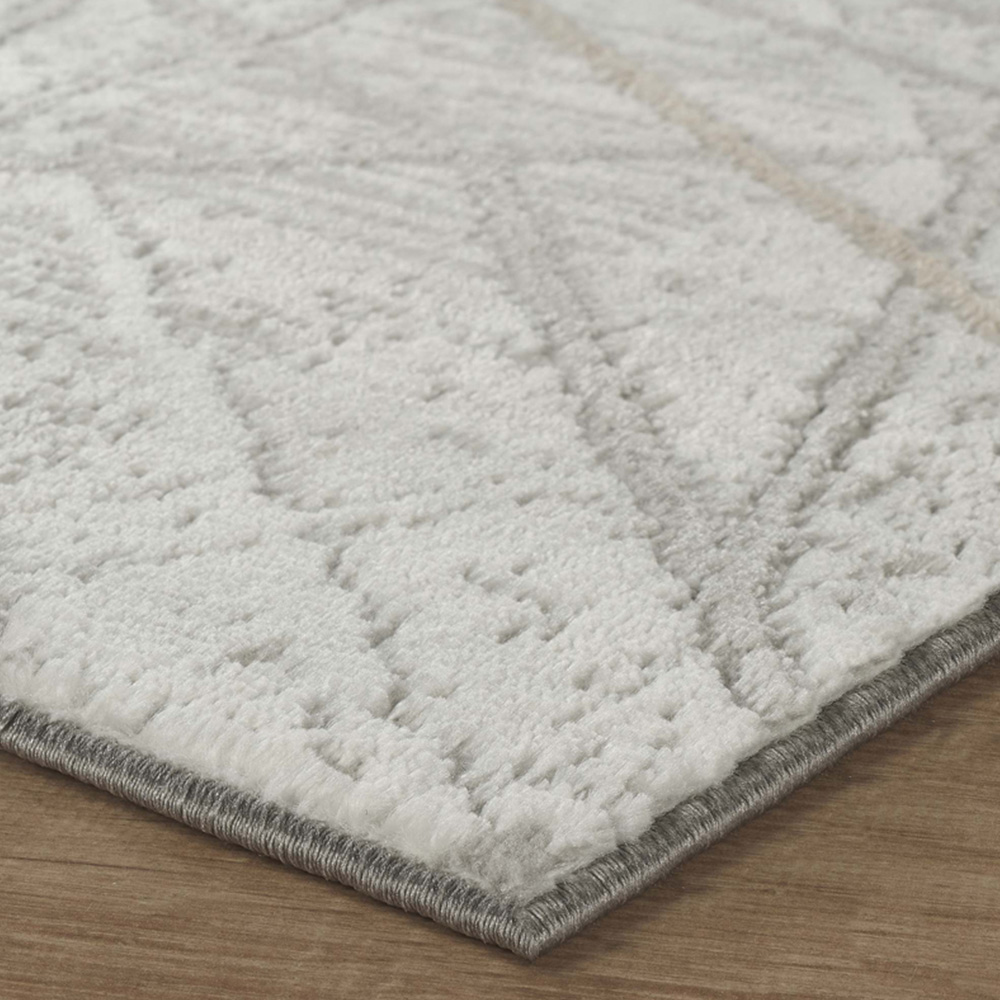Desire Rugs Perla Grey Modern Abstract Linear Axis Design Rug 60 x 220cm Image 3