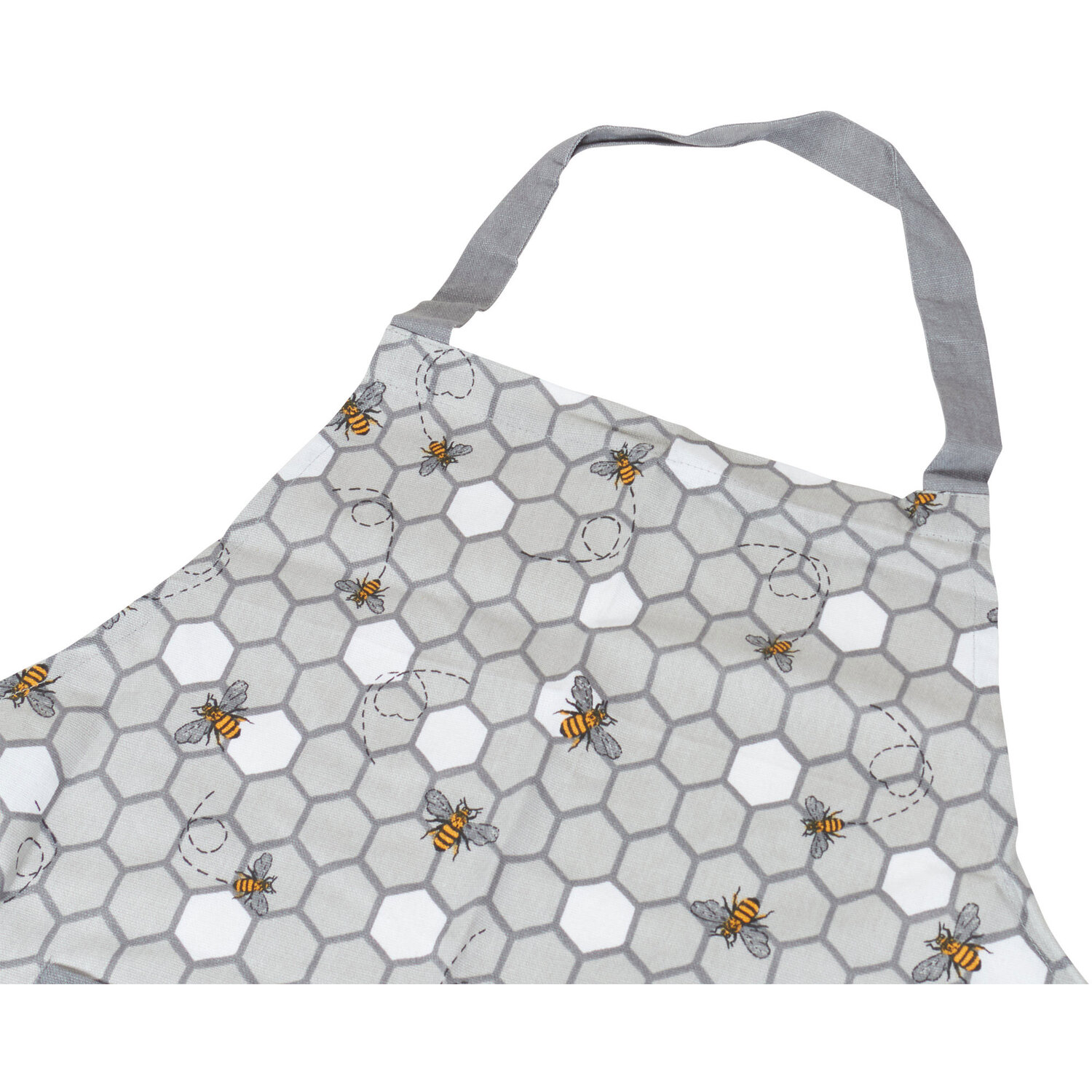 My Home Honeycomb Apron - Grey Image 3