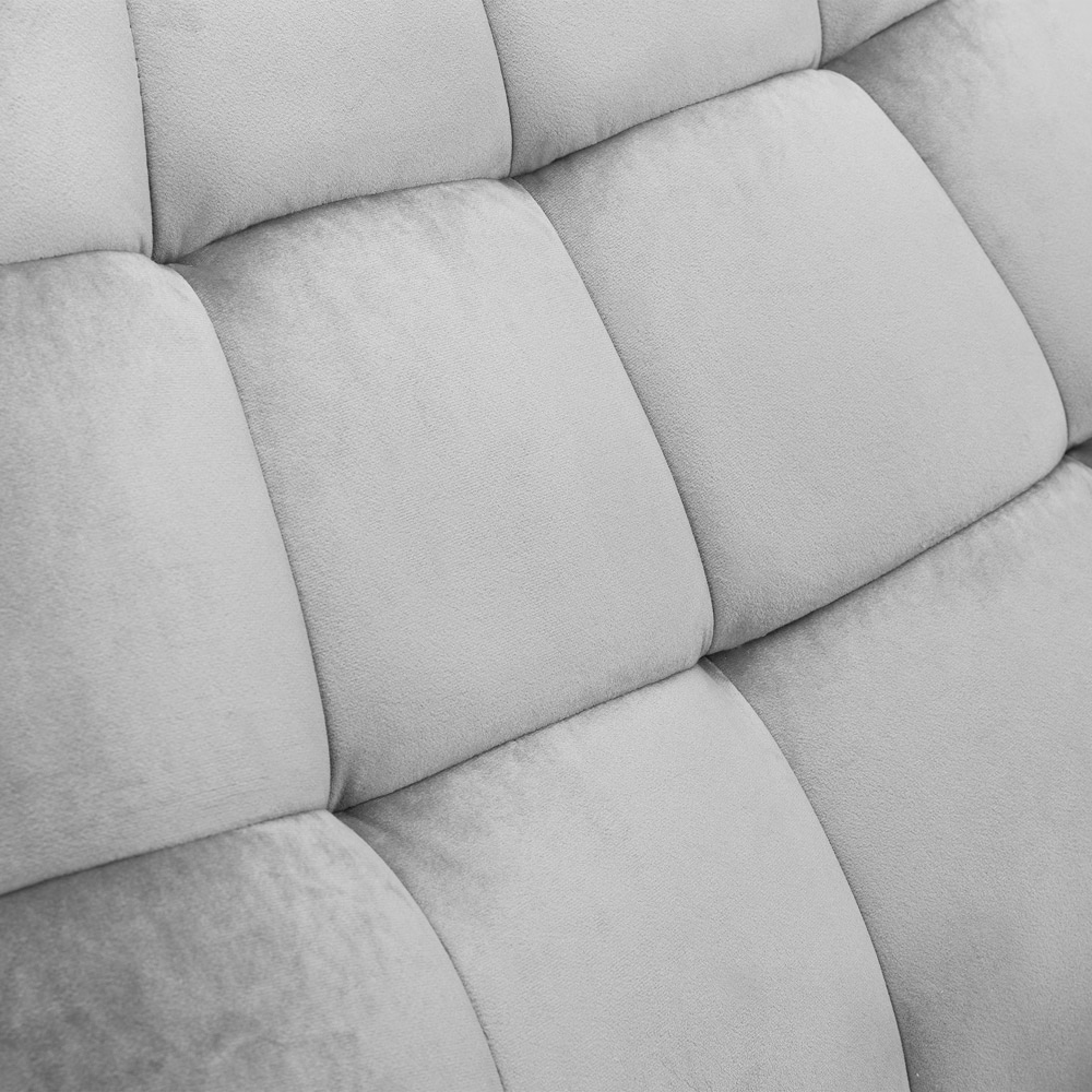 Julian Bowen Lucerne Grey Velvet Chair Image 4