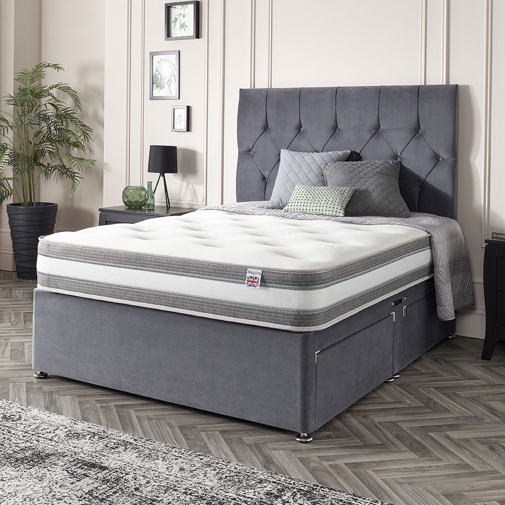 Aspire Small Single Cashmere 1000 Pocket Tufted Mattress Image 2