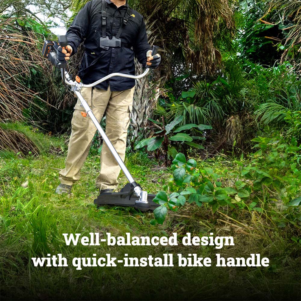 Worx WG084E.9 40V 38cm Petrol Cordless Brushless Brush Cutter Image 4