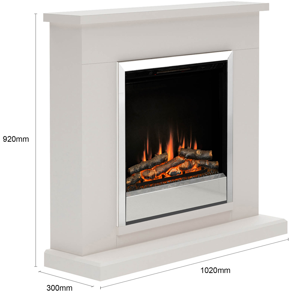 Be Modern Elsham Cashmere Timber Electric Fireplace Suite 40 inch Image 5