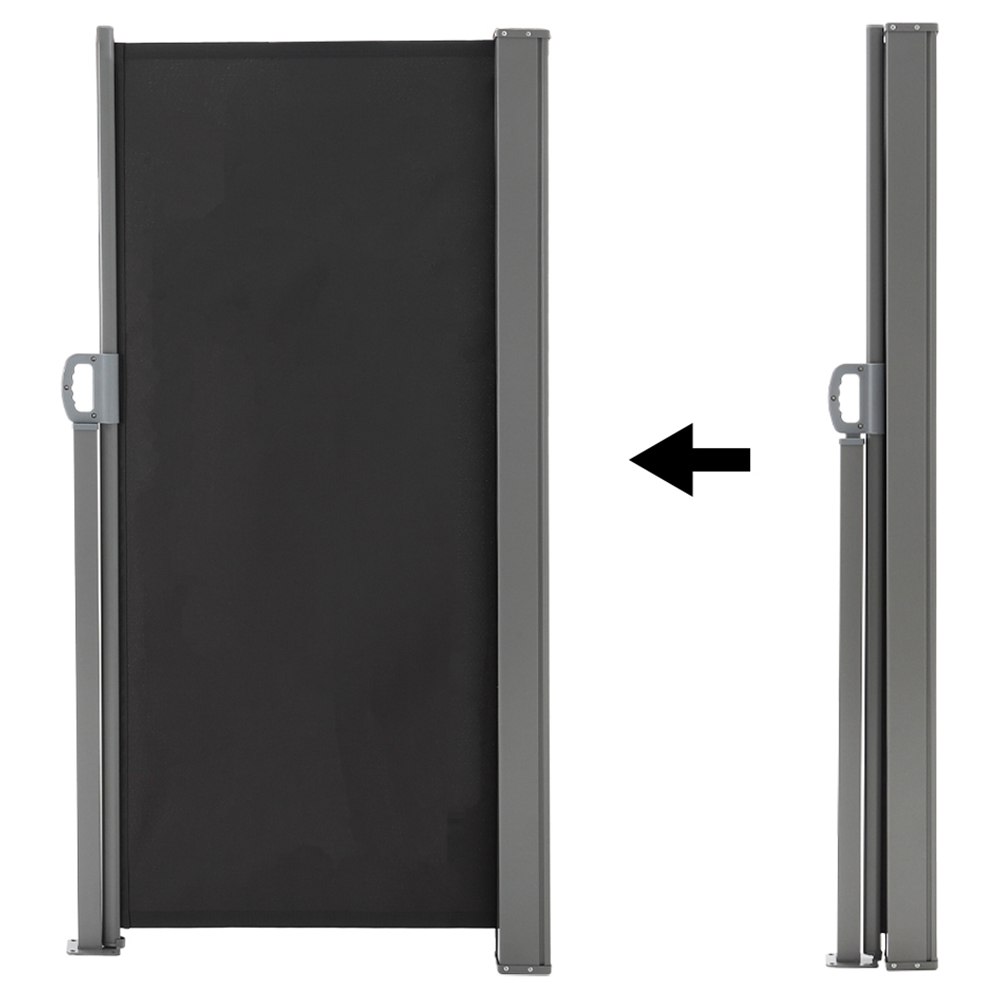 Living and Home Grey Retractable Side Awning 3 x 1.8m Image 7