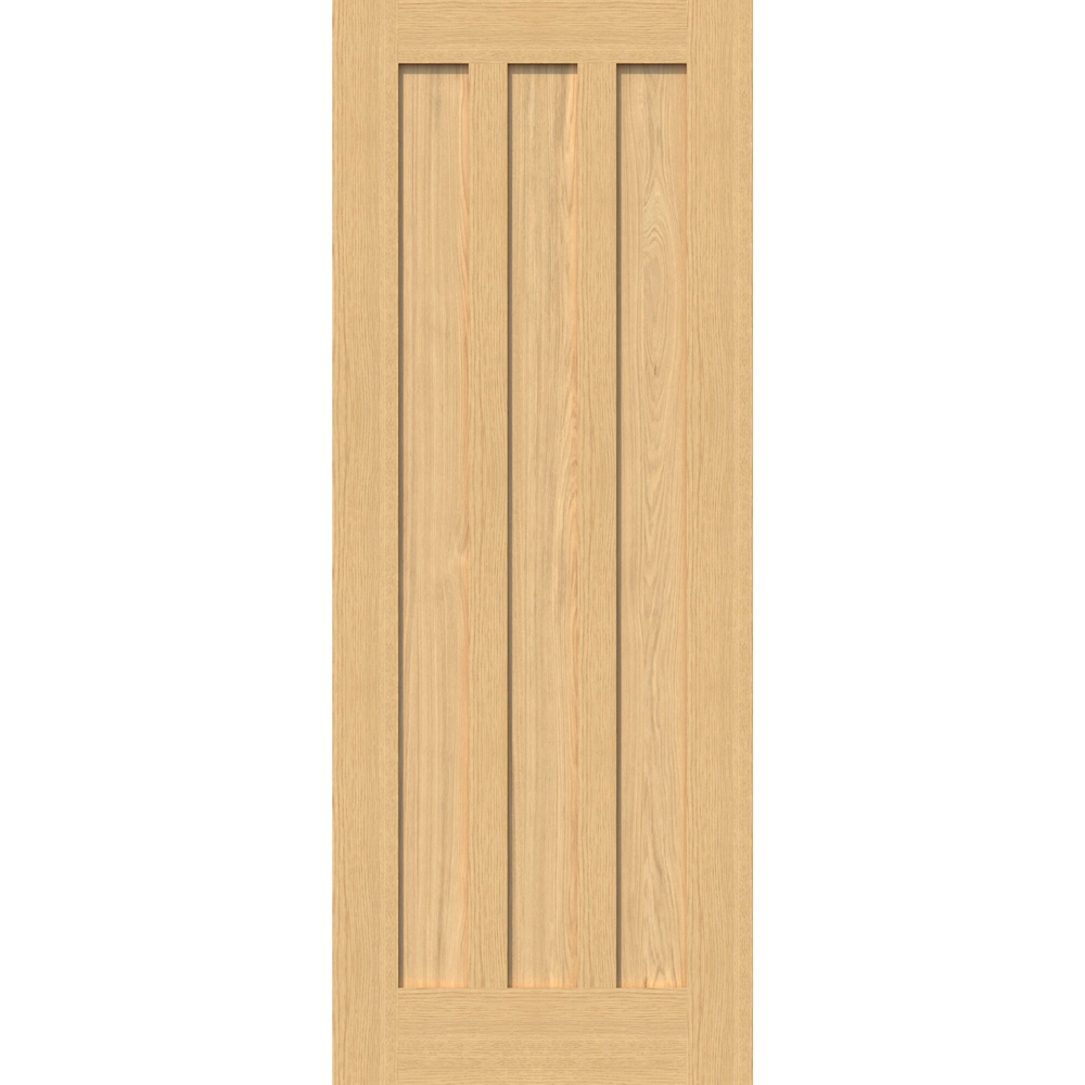 Green & Taylor Aston Oak 3 Panel Internal Door 1981 x 838mm Image