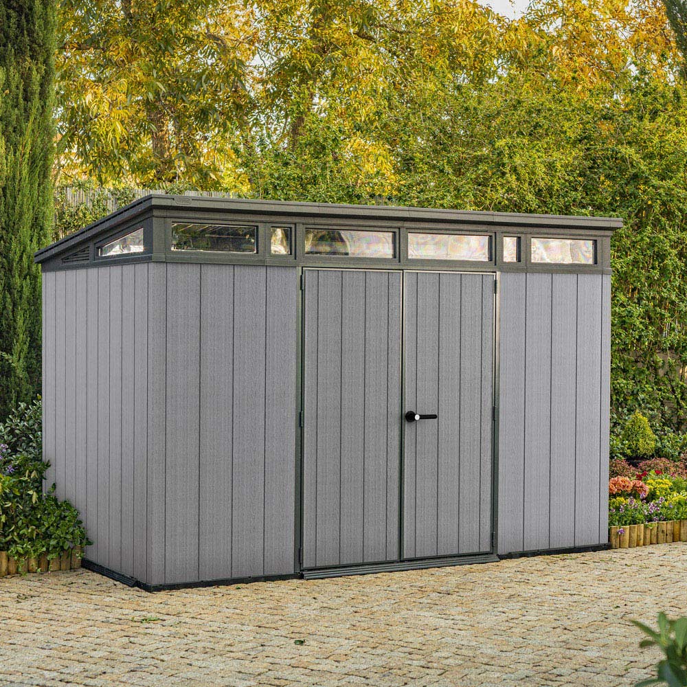 Keter Artizan 2.0 11 x 7ft Grey Pent Garden Storage Shed Image 2