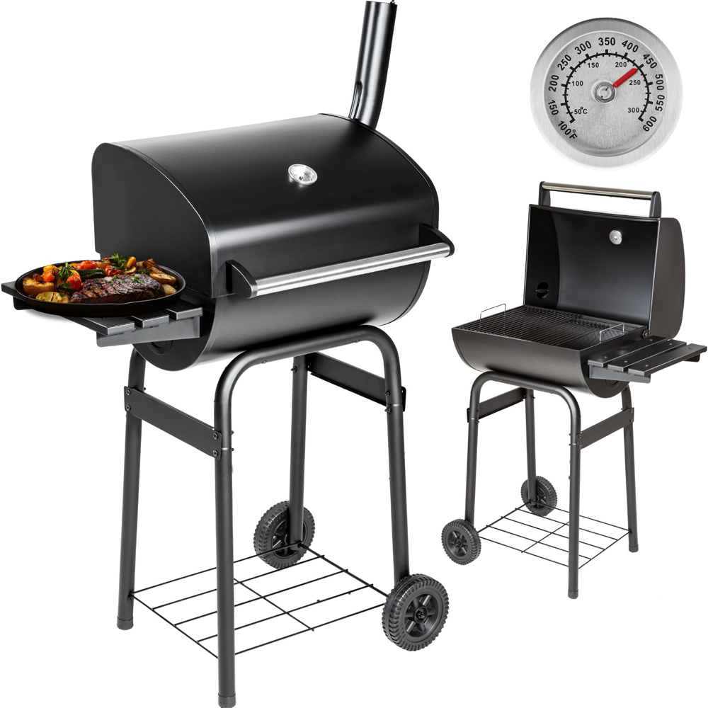 tectake Black Multi Function BBQ Image 2