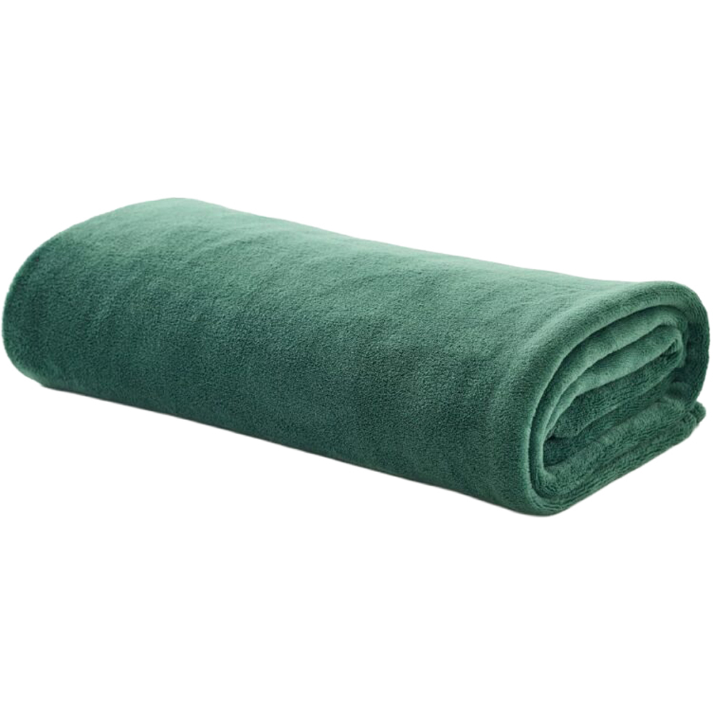 Deyongs Forest Green Snuggle Touch Throw 140 x 180cm Image 1