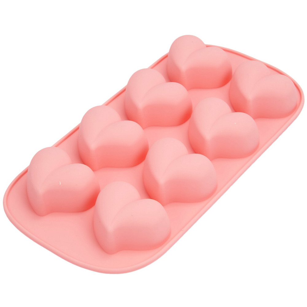 Heart Ice Cube Silicone Mould - Pink Image 2