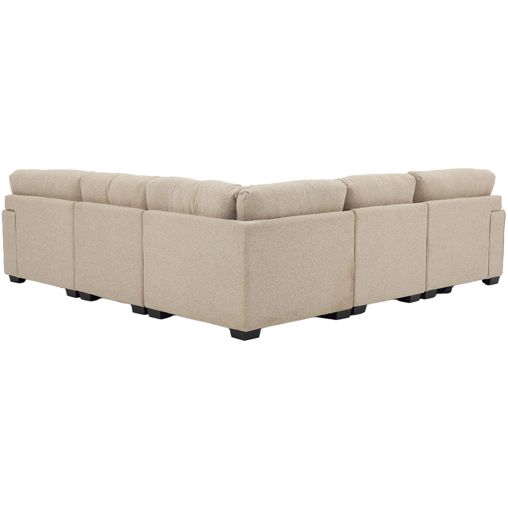 Chester L-Shaped Corner Sofa Beige Image 4