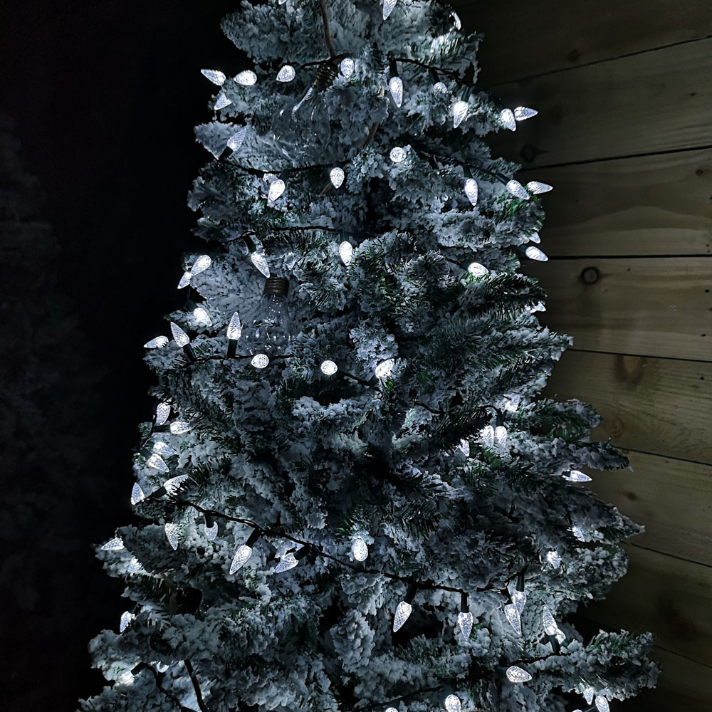 Samuel Alexander 150 White LED Pine Cone Multi-Function Green String Light 8m Image 4