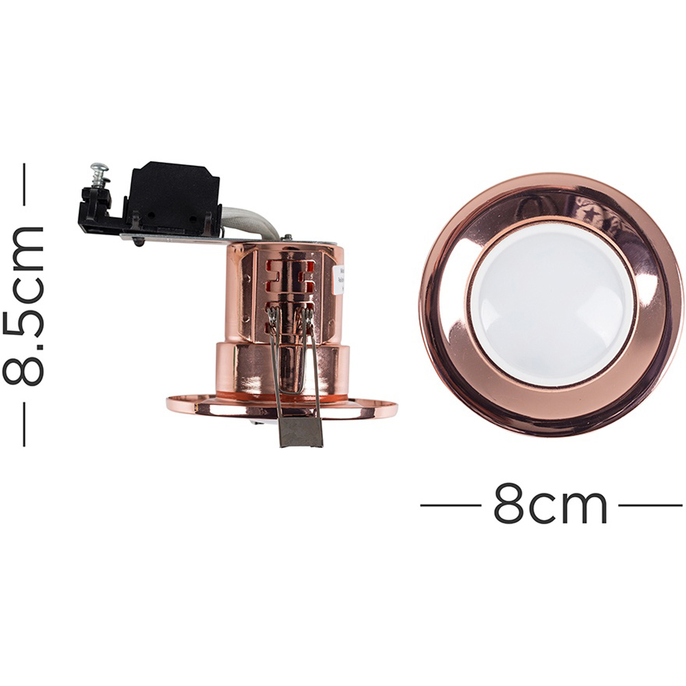 ValueLights Copper Cool White LED Ceiling Downlight 4 Pack Image 4