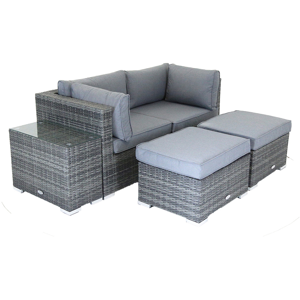 Charles Bentley 4 Seater Multifunctional Contemporary Lounge Set Image 2