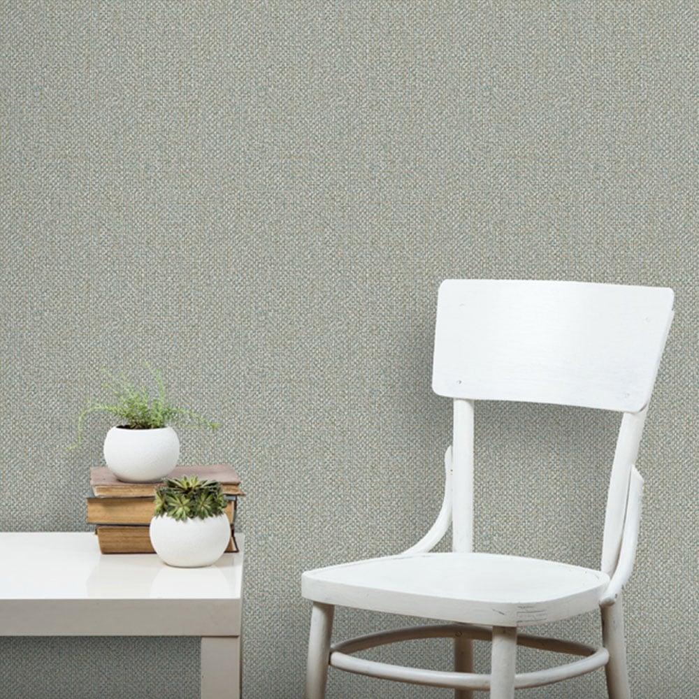 Design ID Basket Weave Sage Green Wallpaper Image 4