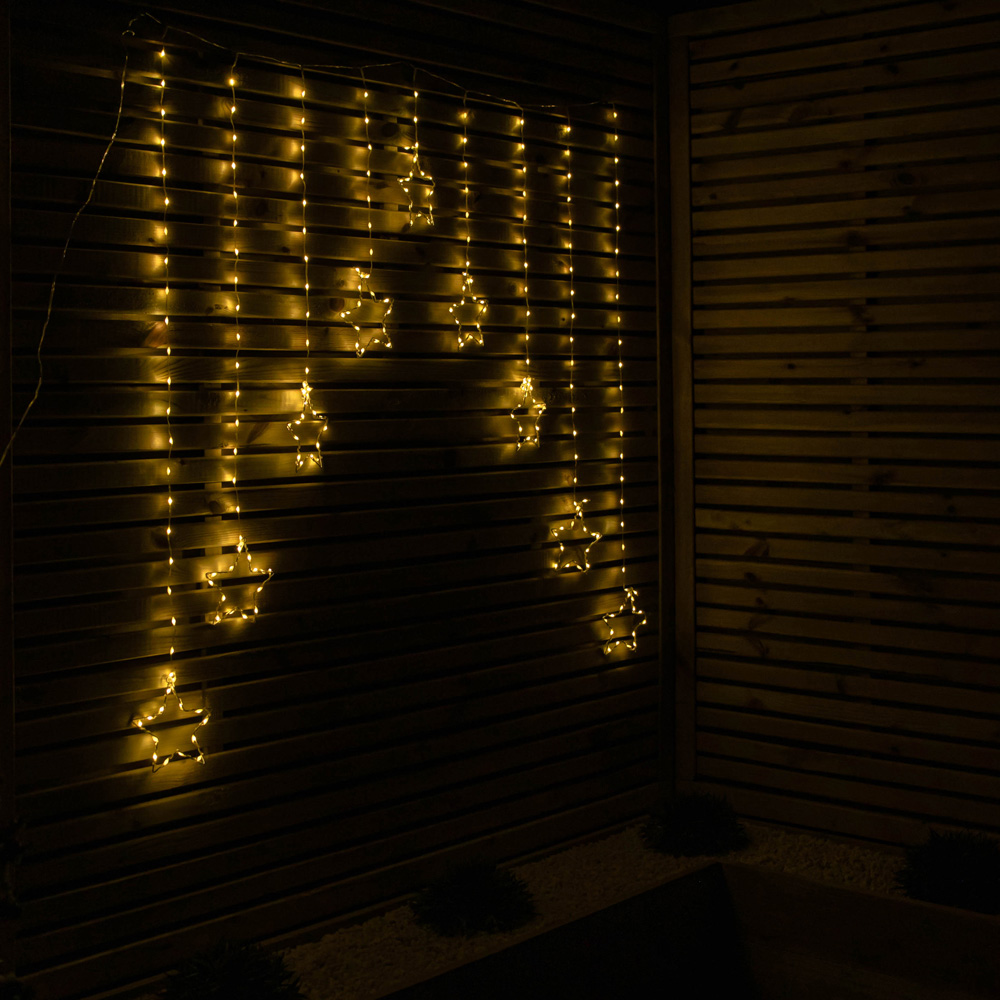 Premier FlexiBrights 258 Warm White LED Star Christmas Curtain Light 1.2 x 1.2m Image 5