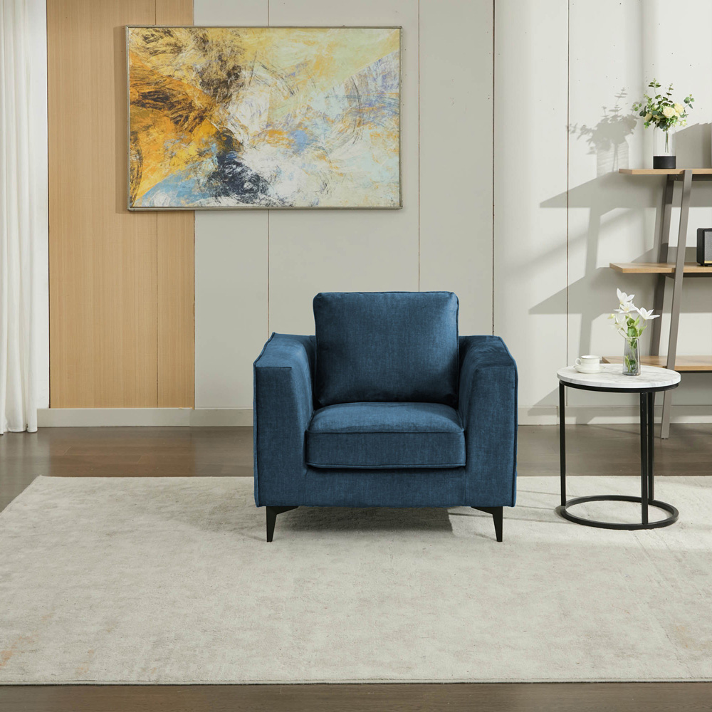 Brooklyn Ocean Blue Accent Chair Image 5