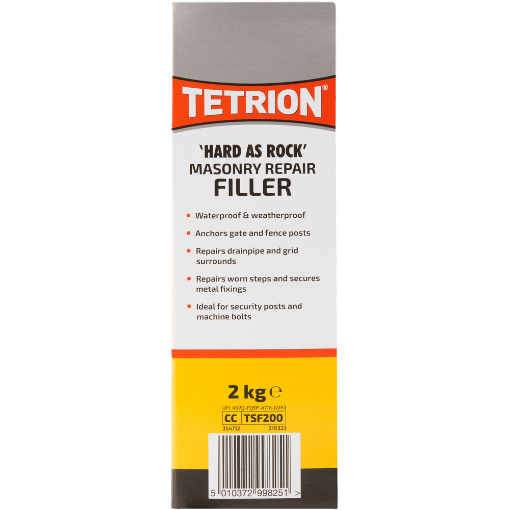 Tetrion Grey Masonry Repair Cement 2kg Image 3