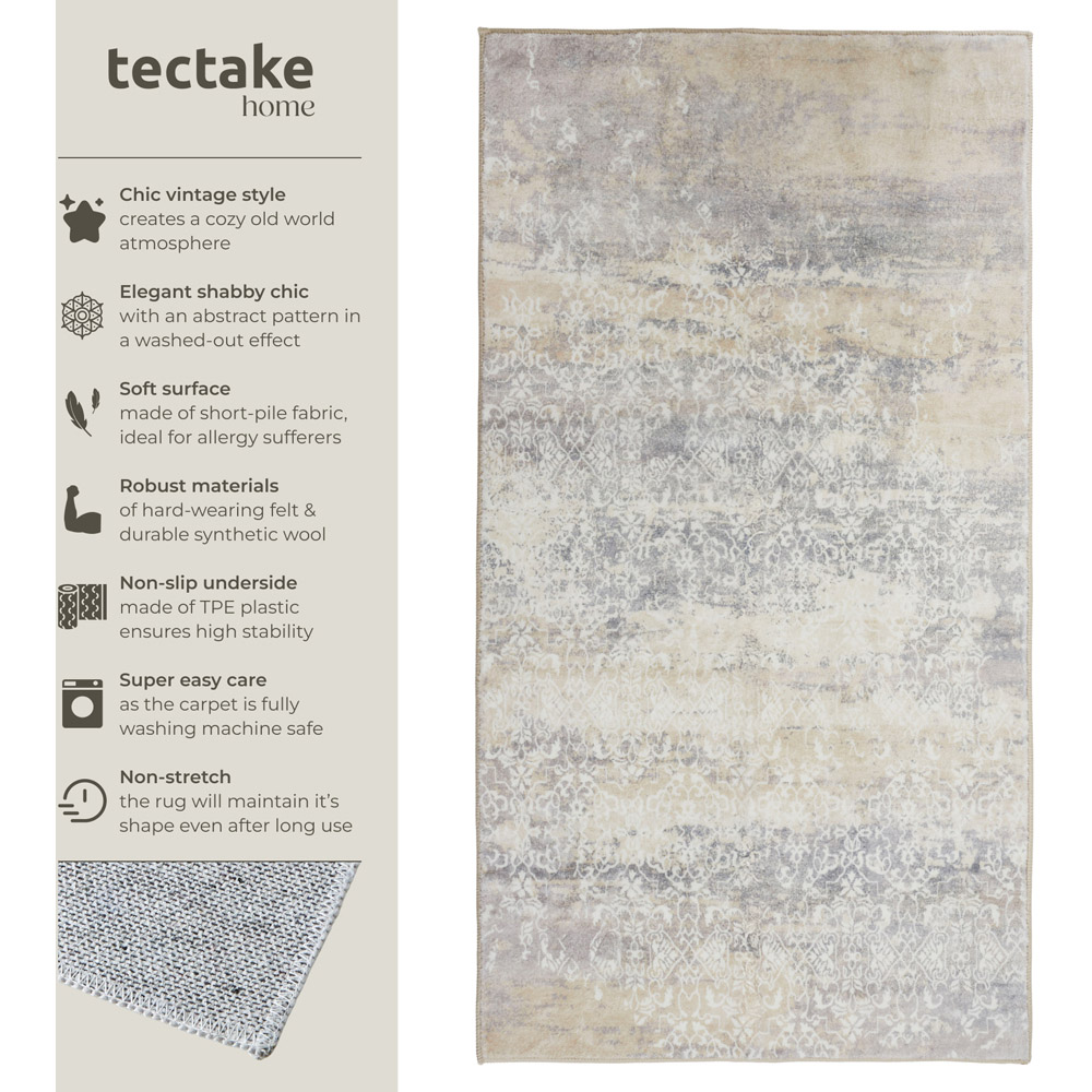 tectake Dalia Non Slip Washable Rug 150 x 80 x 0.6cm Image 7