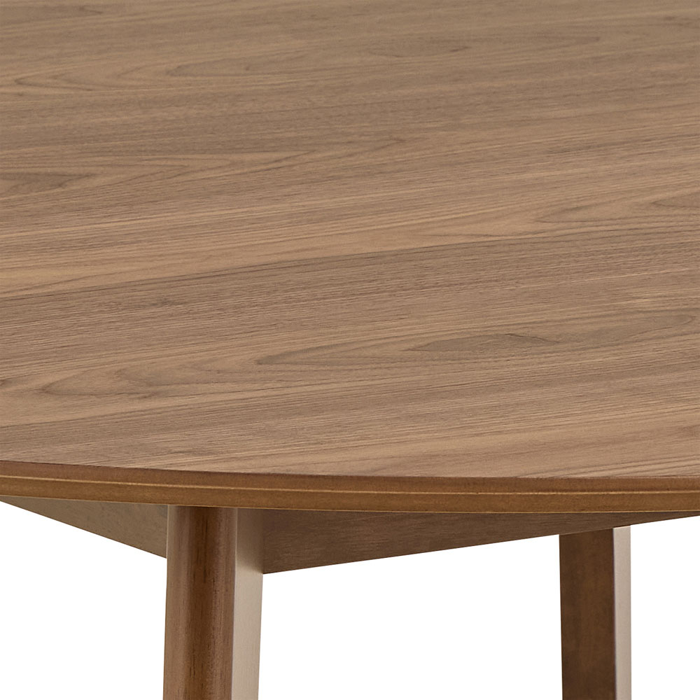 Florence Roxby 4 Seater Round Dining Table Walnut Image 6