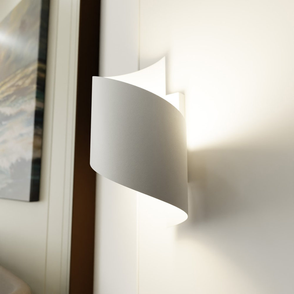 Emibig Spiner White G9 Wall Light Image 2