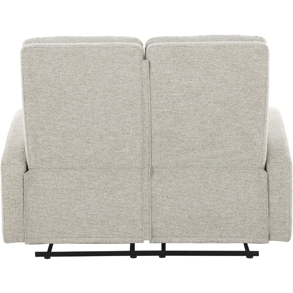 Loft24 Rena 2 Seater Natural Fabric Manual Recliner Sofa Image 6