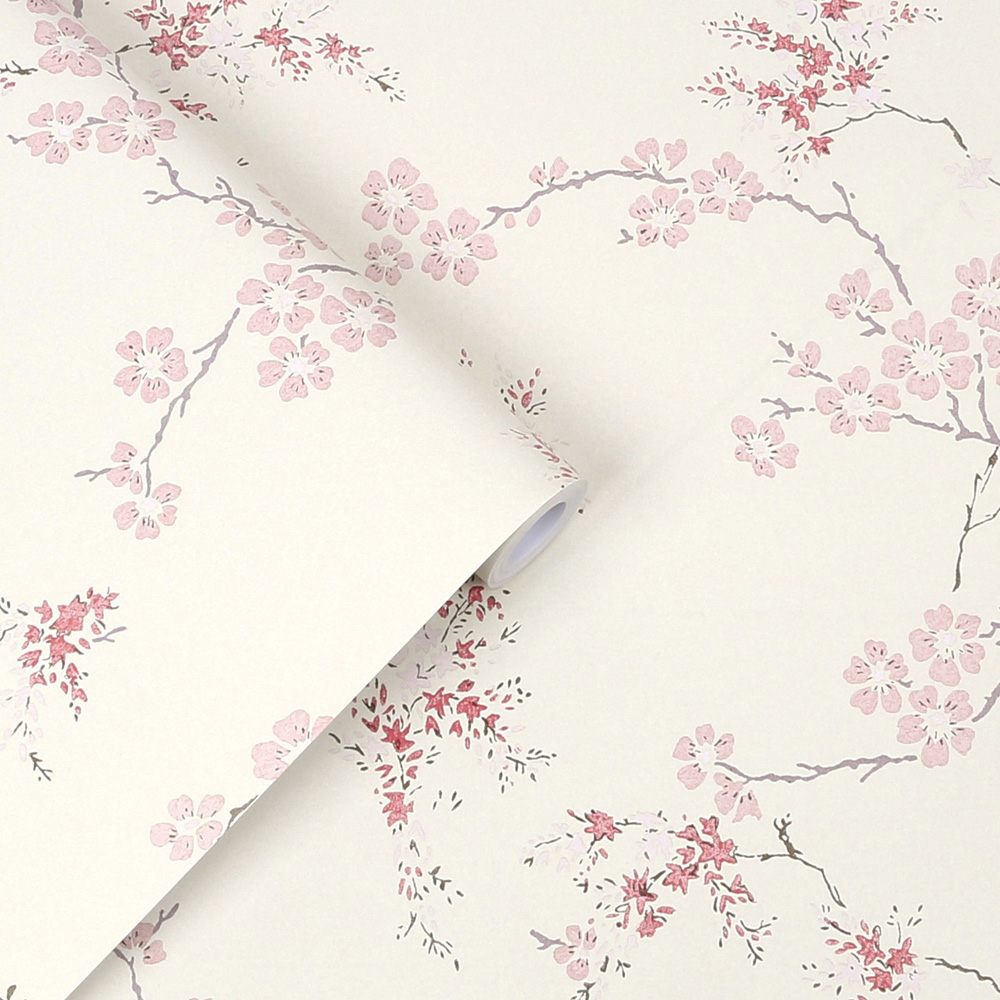 Laura Ashley Oriental Blossom Blush Wallpaper Image 2