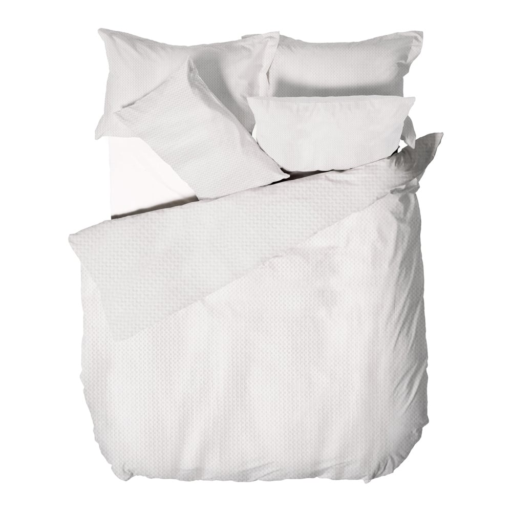 Yard Super King White Waffle Duvet Set Image 4