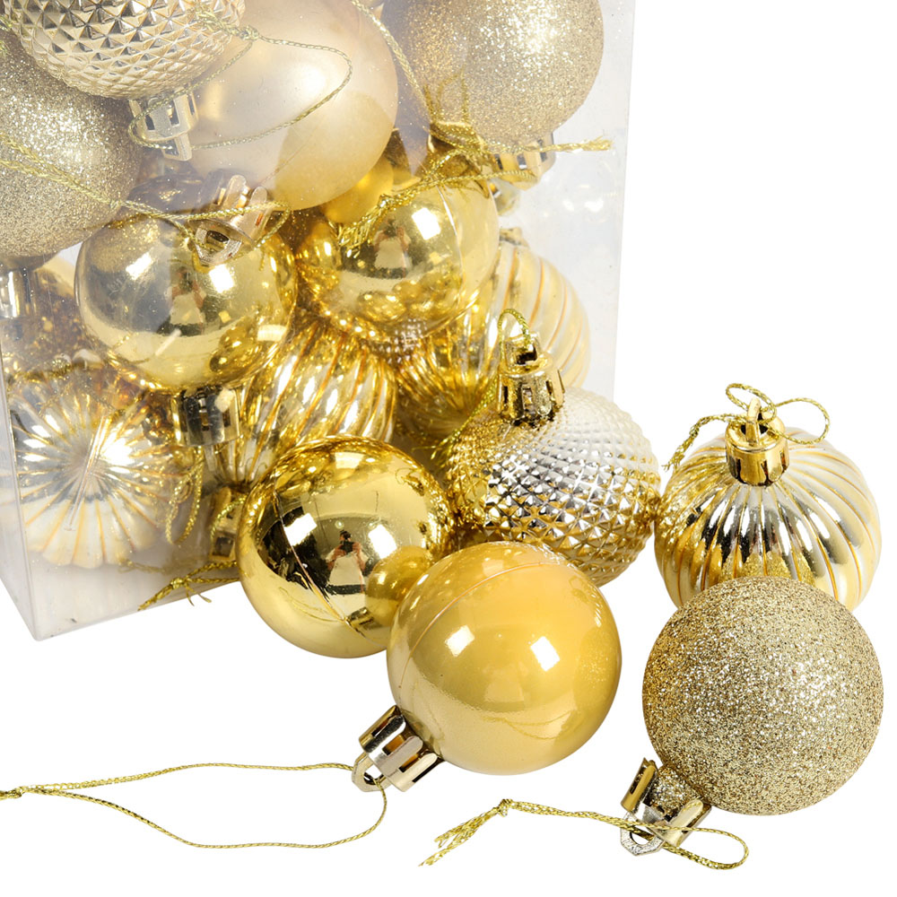 Living and Home Gold Bauble 36 Pack Image 8