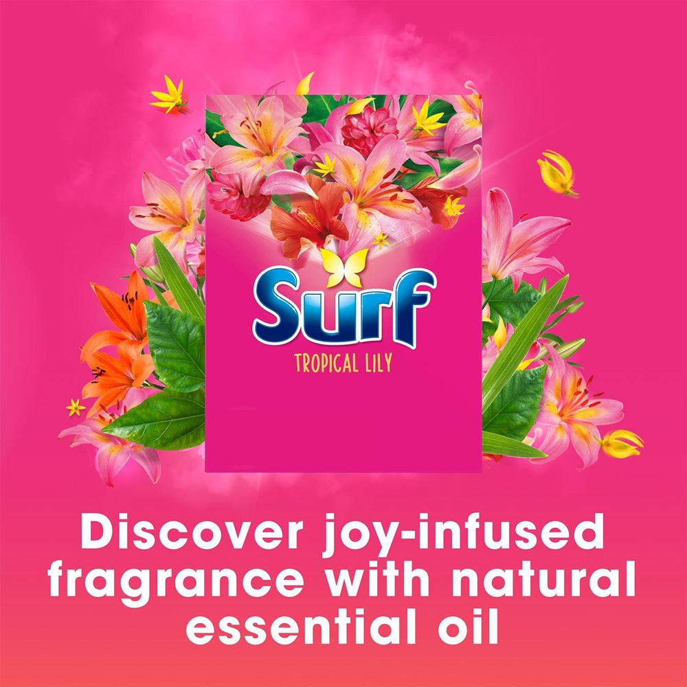 Surf Tropical Lily Laundry Washing Powder XL 75 Washes 3.75kg Image 2