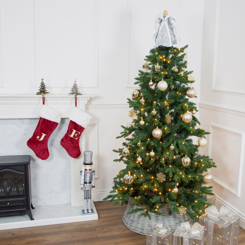 The Christmas Workshop Champagne Shatterproof Bauble 50 Pack Image 2