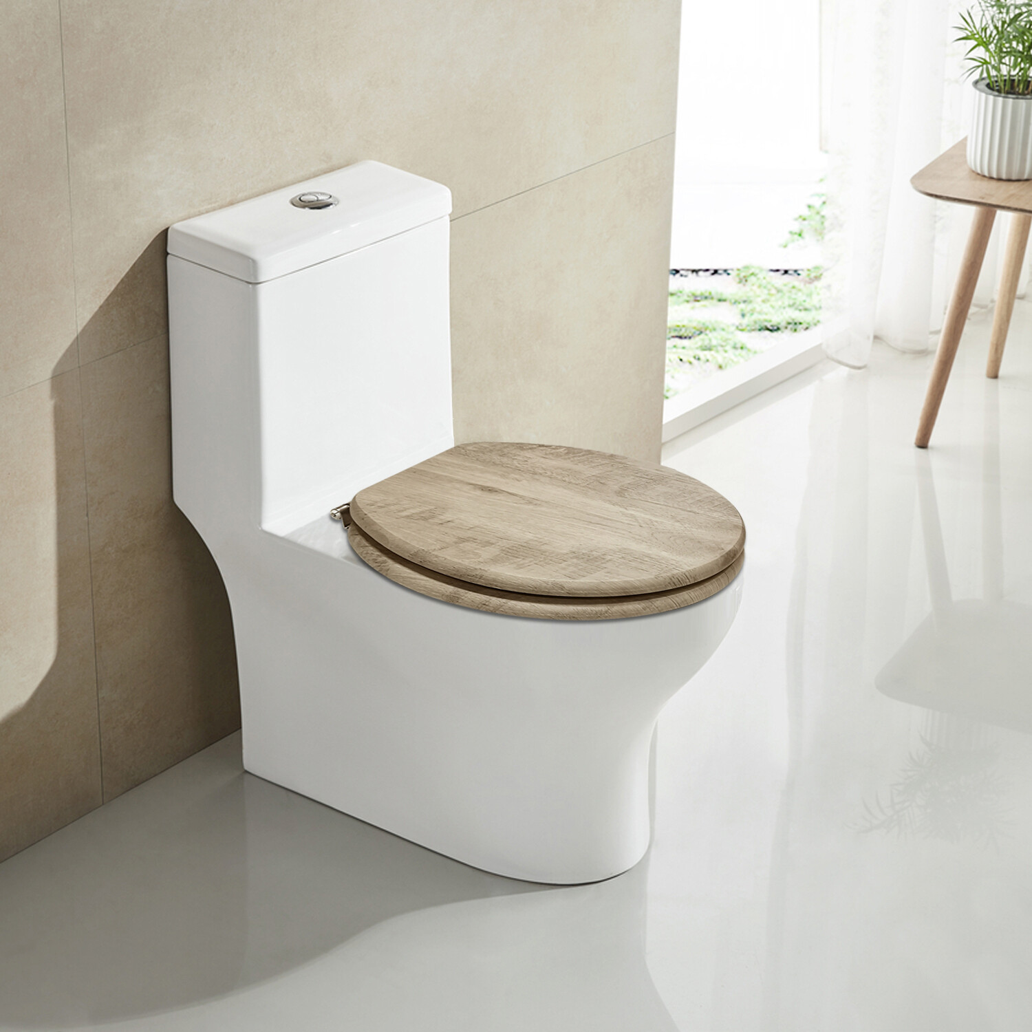 Huxley Toilet Seat Brown Image 3