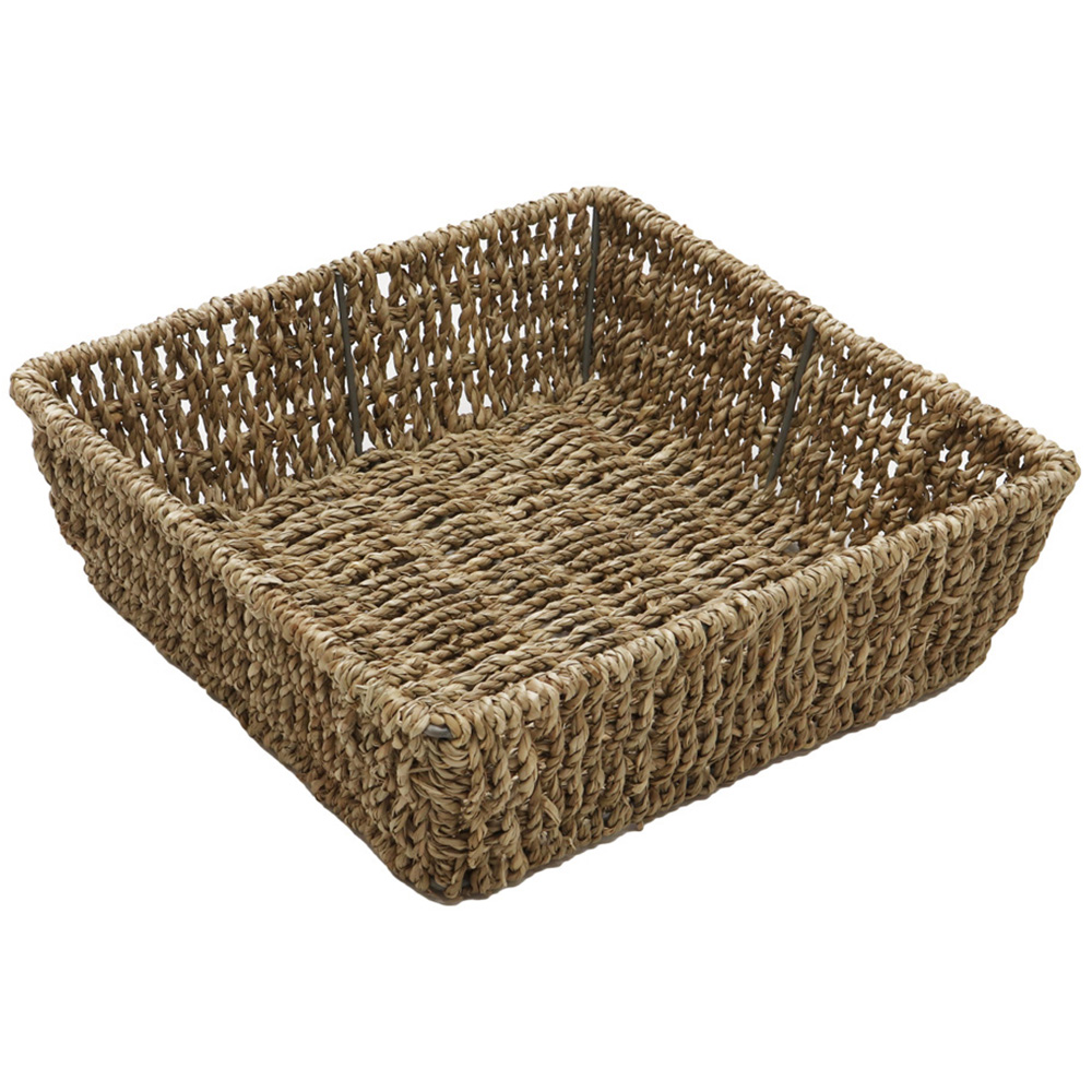 JVL Seagrass Square Storage Tray 2 Pack Image 4