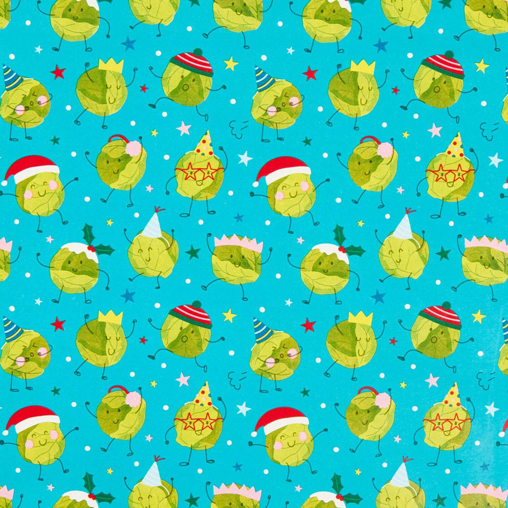 Festive Food Gift Wrap 8m Image 3
