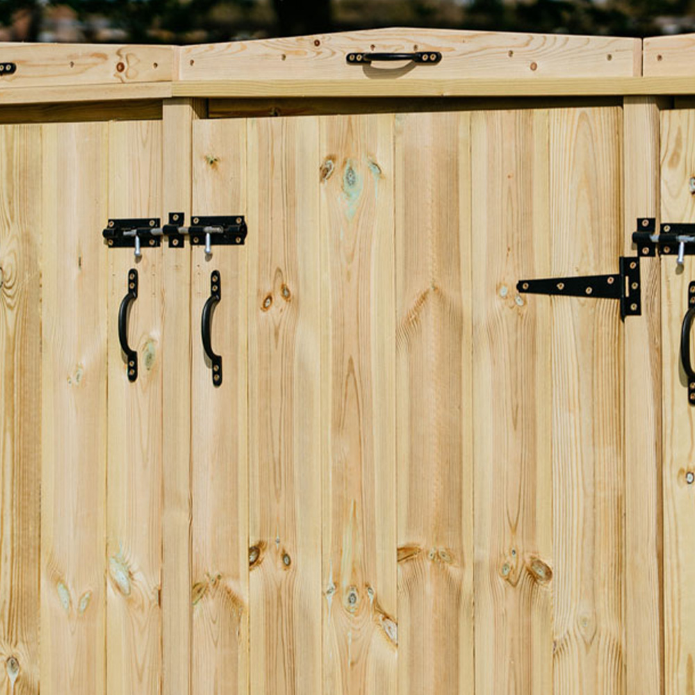 The Garden Village Chatburn 240L Sextet Wheelie Bin Shed Image 4