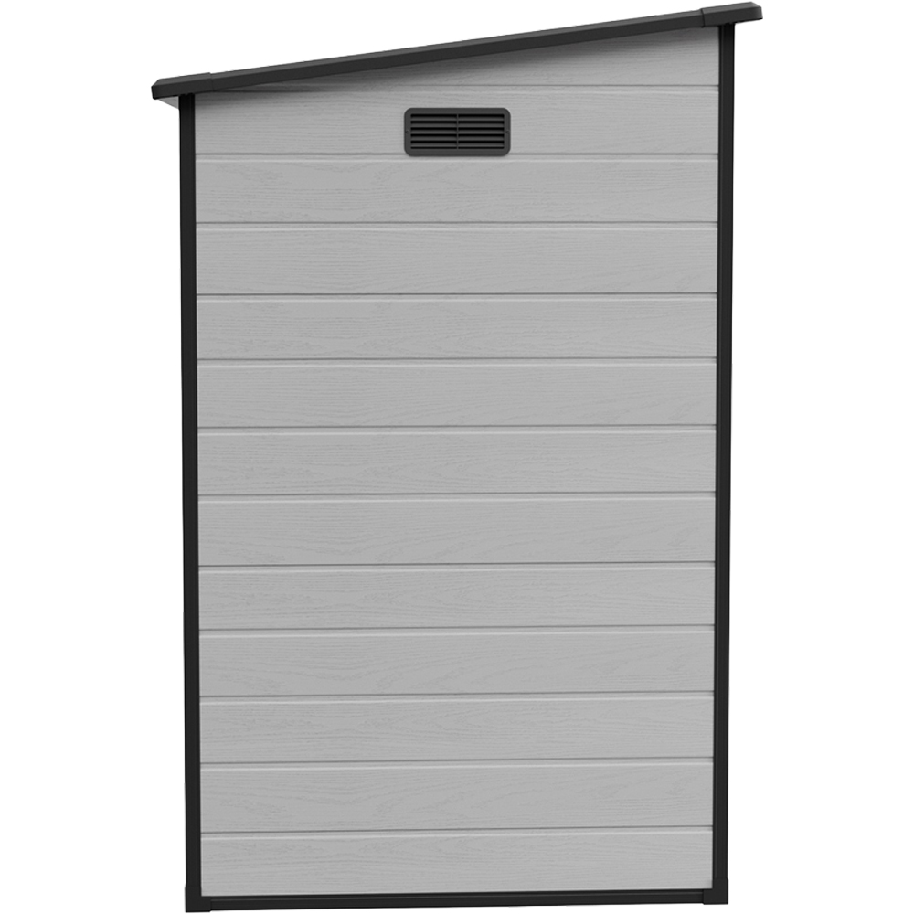 Living and Home 8 x 4ft Plastic Pent Roof Garden Storage Shed with Windows and Floor Image 3