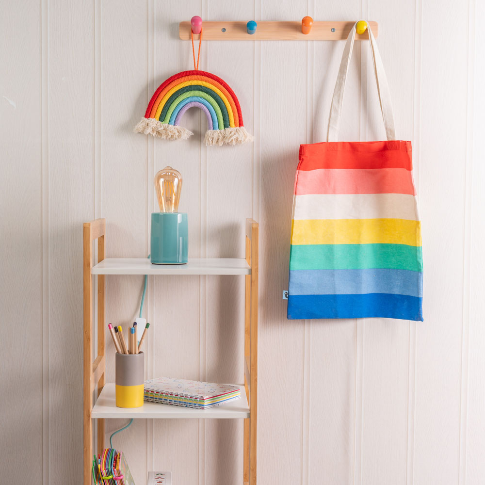 ValueLights Compact Teal LED Table Lamp Image 5