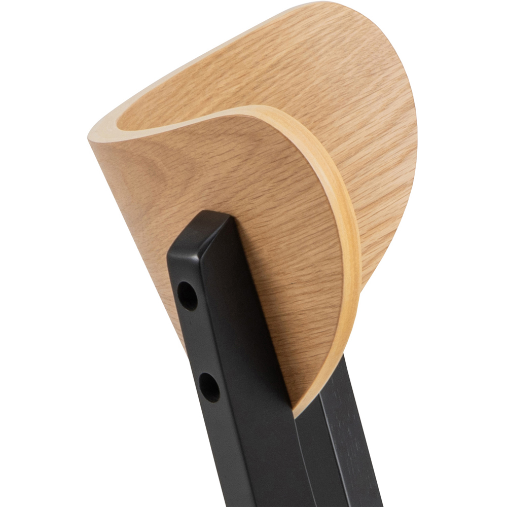 Florence Roxby 2 Seater Extending Dining Table Set Oak and Black Image 5