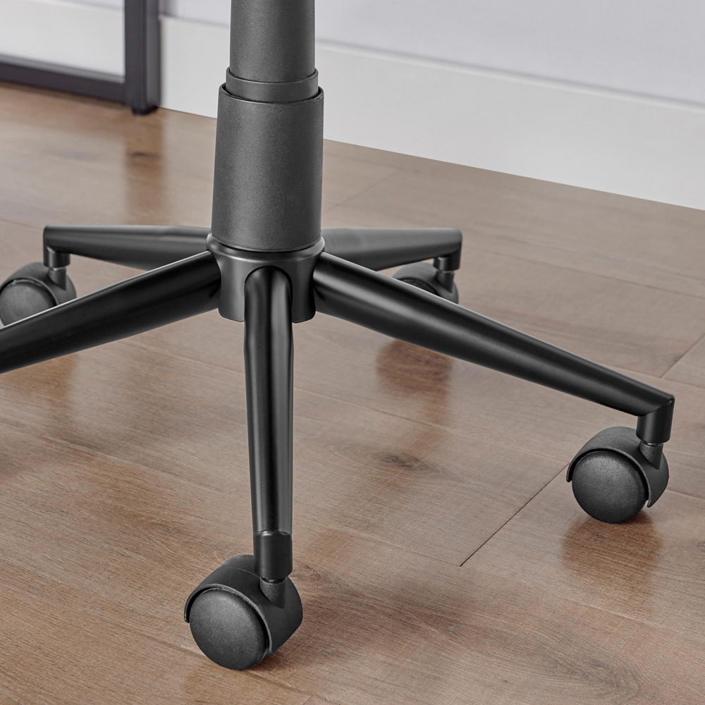 Furniturebox Theresa Grey Velvet Office Chair Image 3