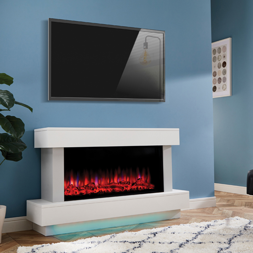 Suncrest Bourne Ambience White Textured Electric Suite Image 7