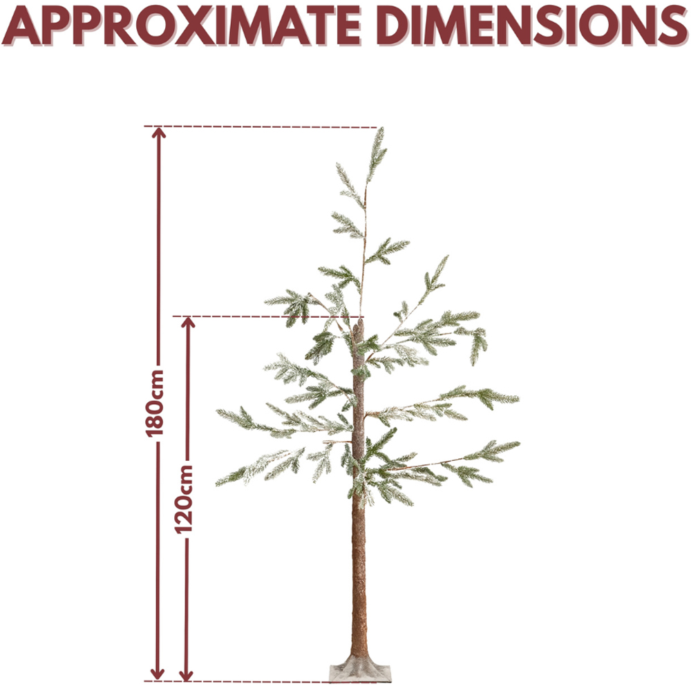 Marco Paul 48 Warm White LED Pre-Lit Alpine Artificial Christmas Tree with Basket 3.9ft Image 8