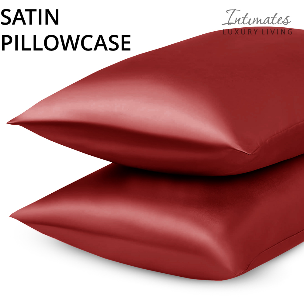 Intimates King Size Red Satin Bedding Set Image 5