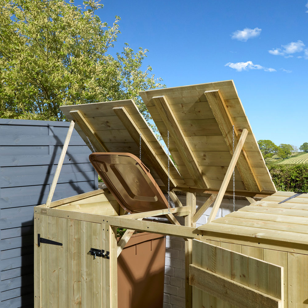 Rowlinson Premier Triple Shiplap Bin Store Image 3