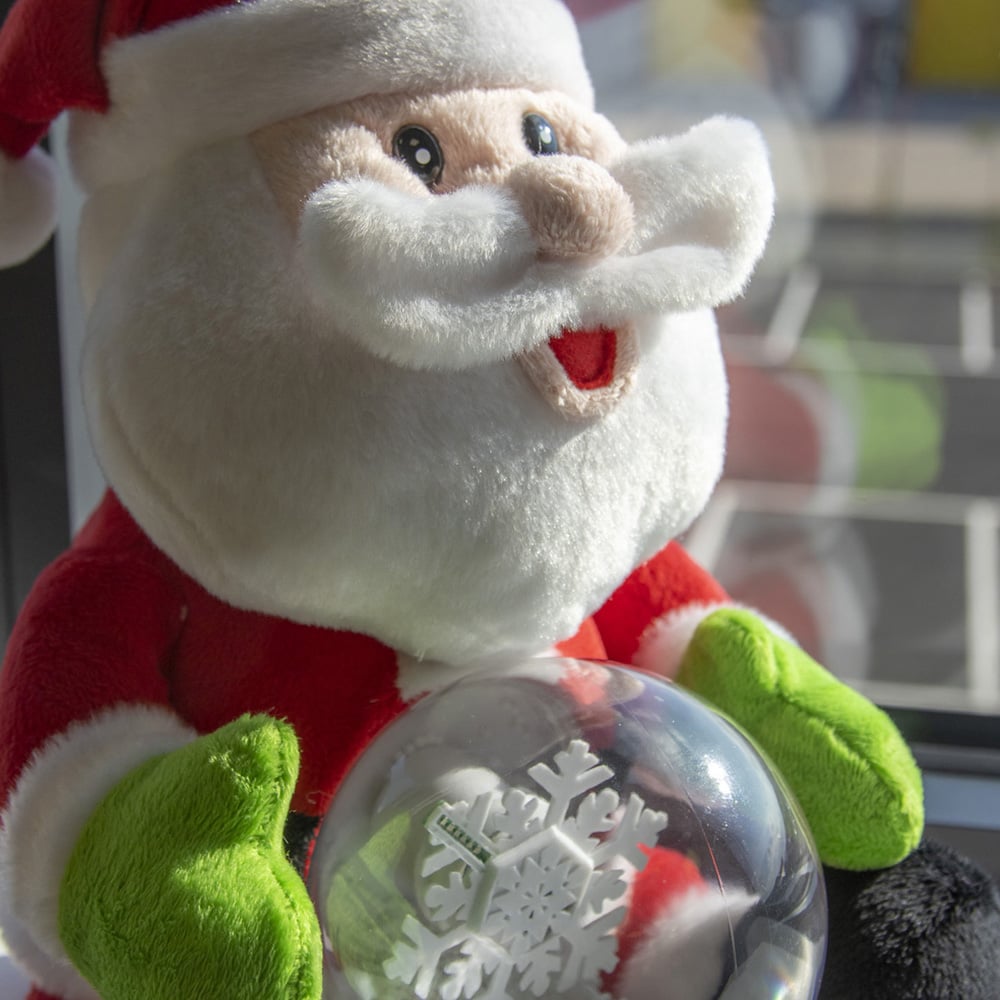 The Christmas Workshop Musical Santa and LED Snow Ball Image 3
