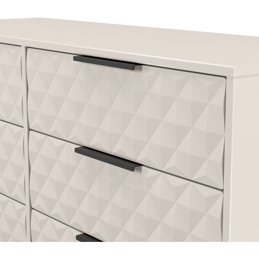 Crowndale Harlequin 6 Drawer Kashmir Matt Wide Chest of Drawers Ready Assembled Image 5