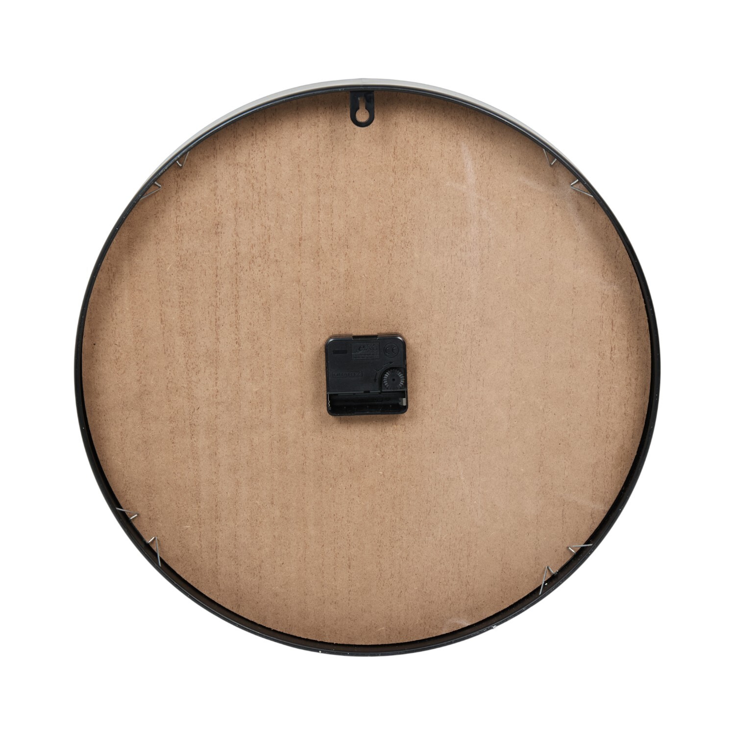 Black and Wood Effect Wall Clock Image 5