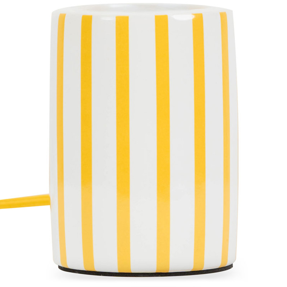 ValueLights Compact Yellow Candy Stripe LED Table Lamp Image 5