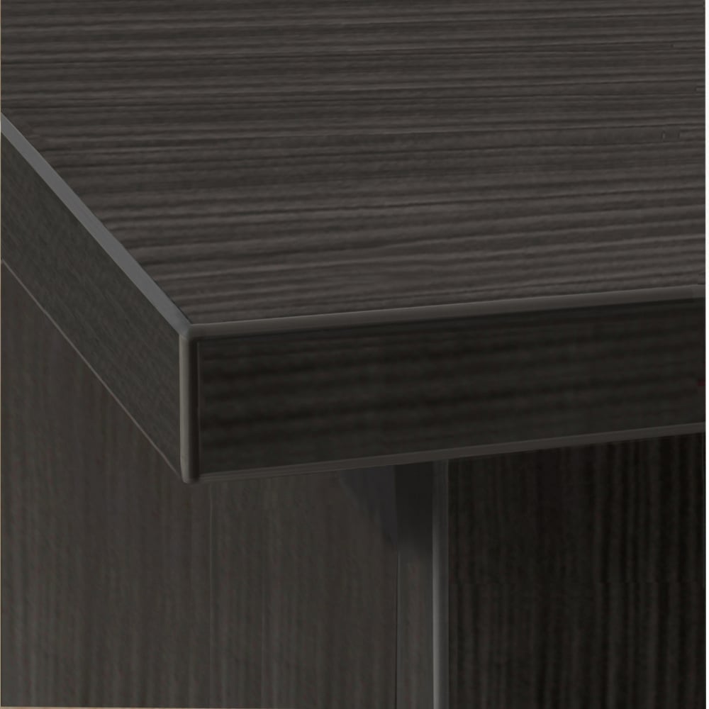 R White Cabinets 4 Drawer Black Set-08 Desk with Printer Shelf Image 2